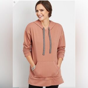 Maurice’s hooded tunic sweatshirt with front kangaroo pocket